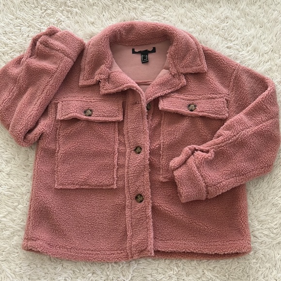 Forever 21 Pink Sherpa Jacket - Picture 8 of 13